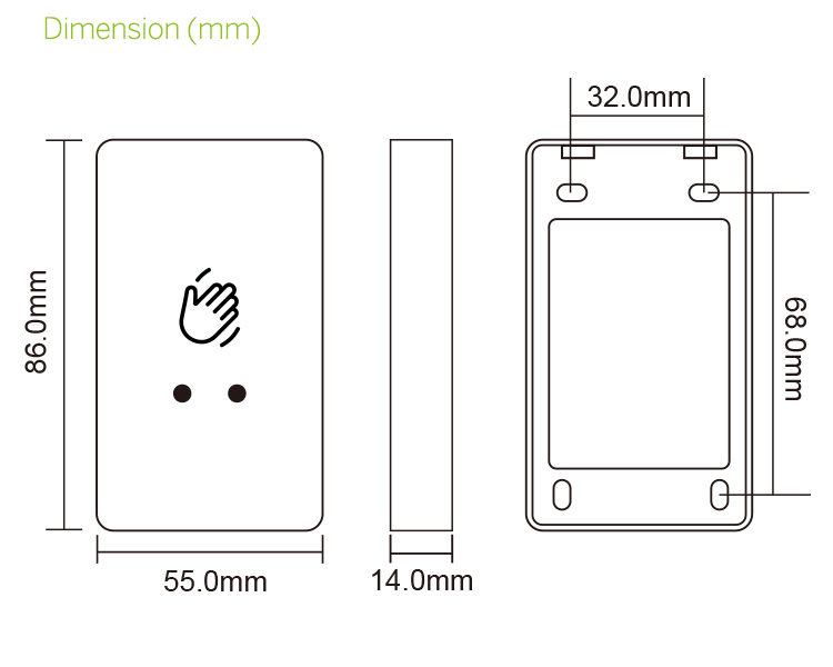 Touch sensor button switch