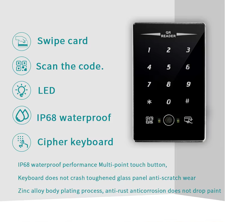 QR Code and Card Reader for Access Control