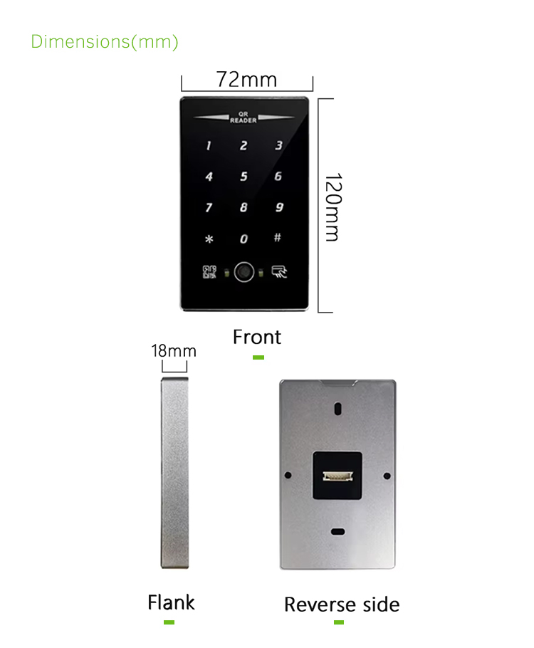 QR Code and Card Reader for Access Control