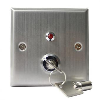 Metal anti-duplication door lock with key
